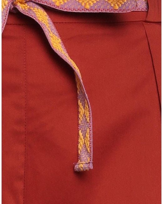 Niu Red Rust Pants Cotton, Polyamide, Elastane