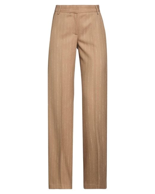 ERMANNO FIRENZE Natural Pants Polyester, Viscose, Cotton, Elastane
