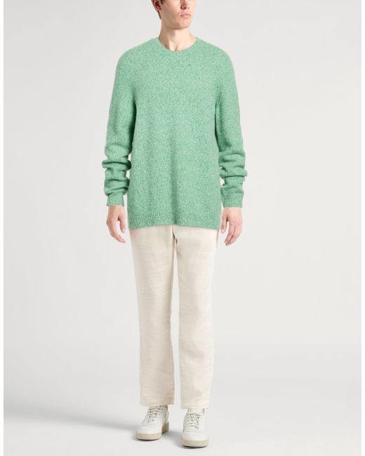 Roberto Collina Green Sweater Cotton, Polyamide, Baby Alpaca Wool, Wool for men