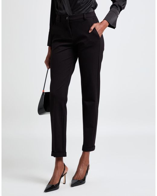 Caractere Black Pants Viscose, Polyamide, Elastane
