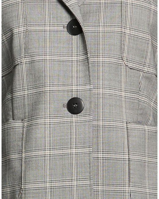 Max Mara Gray Blazer Virgin Wool, Polyester, Elastane
