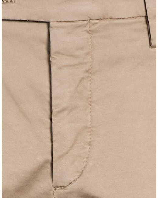 Michael Coal Natural Sand Pants Cotton, Elastane for men