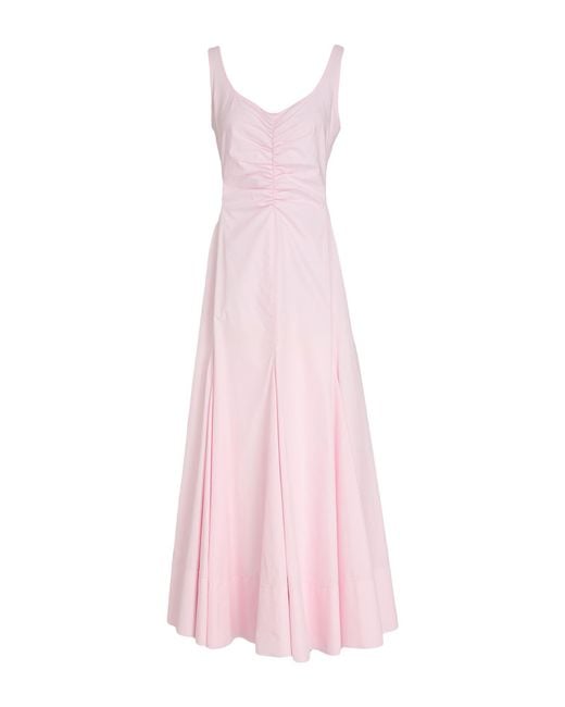 Sportmax Pink Maxi Dress Cotton