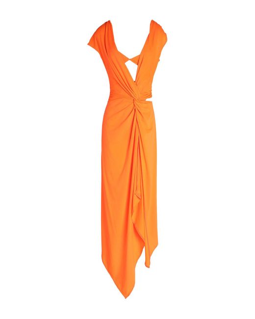 Vestido largo ALESSANDRO VIGILANTE de color Orange