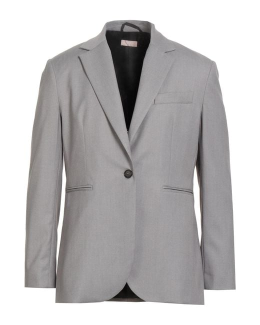 Liu Jo Gray Blazer Polyester, Viscose, Elastane