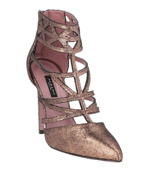Albano Brown Pumps Leather