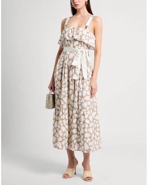 Robe midi High en coloris White