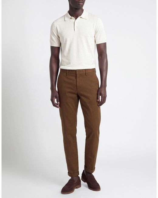 RE_HASH Brown Pants Cotton, Elastane for men