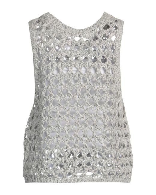 Pullover Brunello Cucinelli en coloris Gray