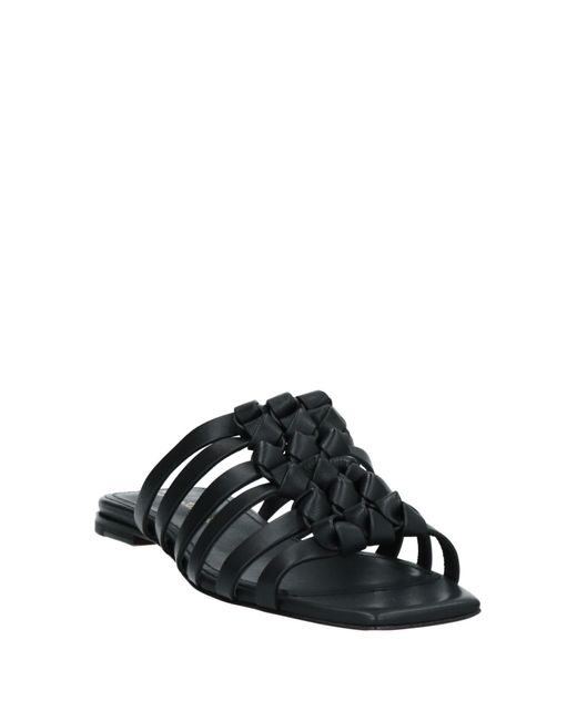 Santoni Black Sandals