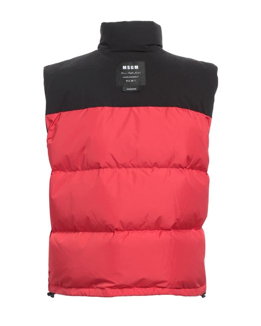 MSGM Red Vest for men