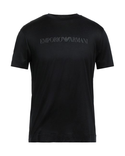Emporio Armani T-shirt in Black for Men | Lyst UK