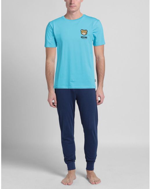 Moschino Blue Undershirt for men