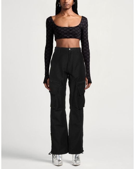 Rhude Black Pants Cotton