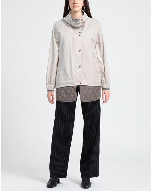 Moorer White Overcoat & Trench Coat