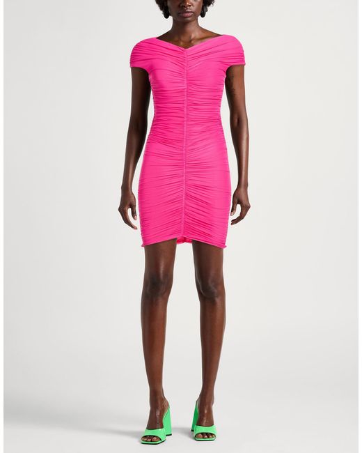 ANDAMANE Pink Mini Dress Polyamide, Elastane