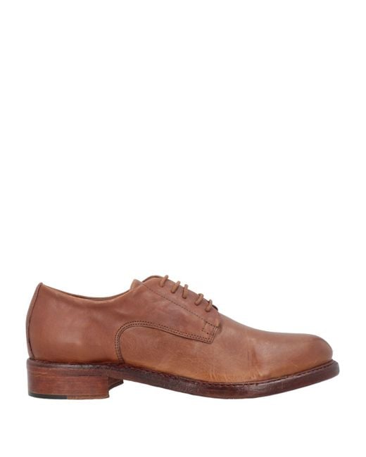 Hundred 100 Brown Lace-Up Shoes Leather