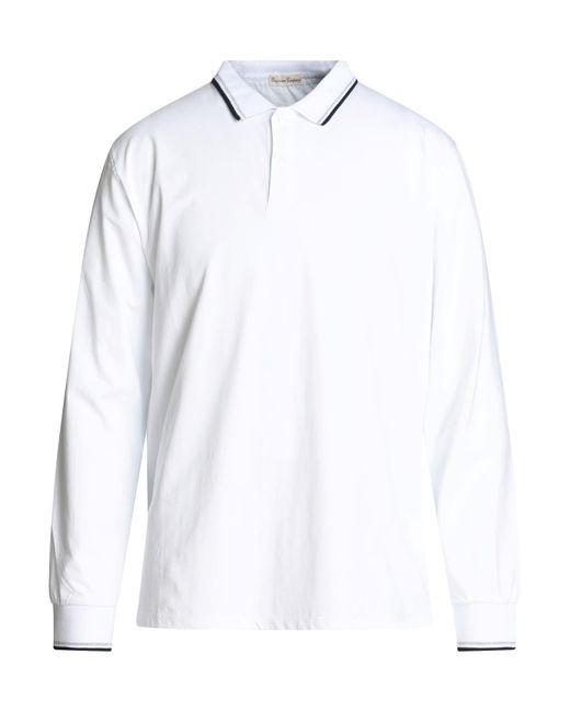 Cashmere Company White Polo Shirt for men