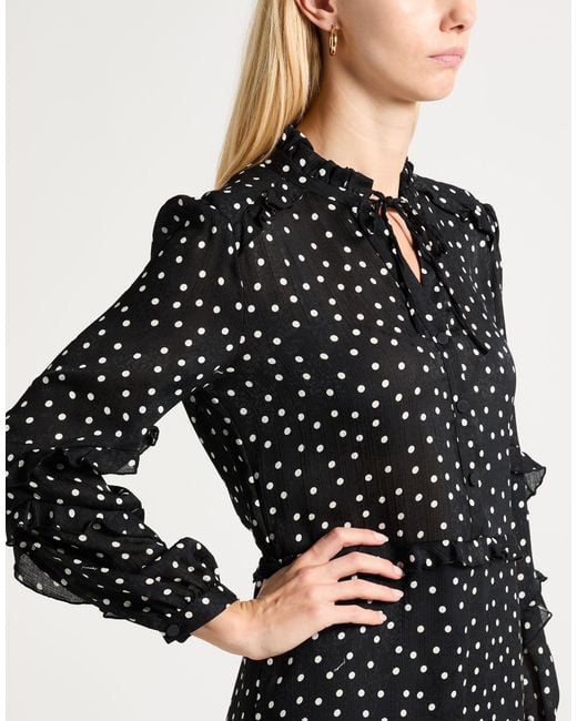 Pinko Black Mini Dress Polyester