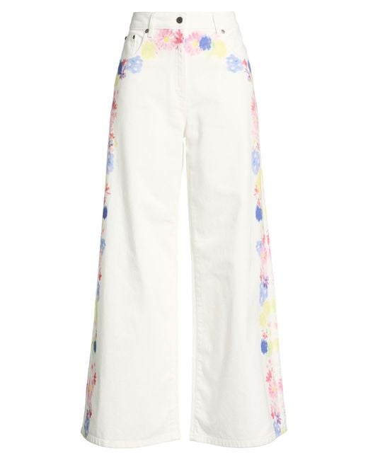 MSGM White Jeans Cotton