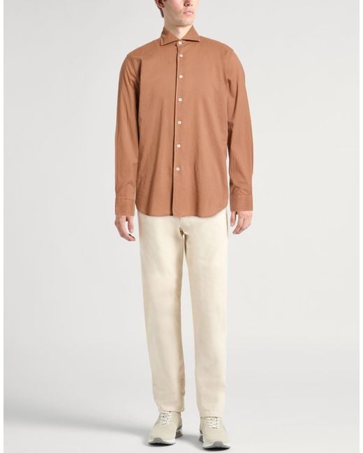 Camicia di Fedeli in Brown da Uomo