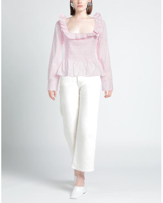 Ganni Pink Top