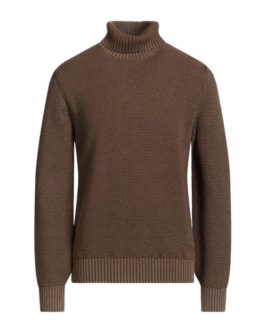 Circolo 1901 Brown Turtleneck Virgin Wool for men