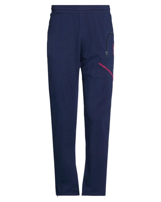 Bikkembergs Blue Pants Cotton, Elastane for men