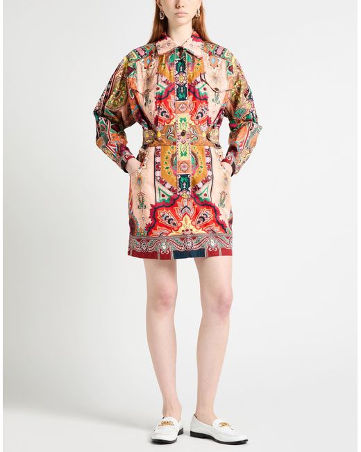 Etro Pink Light Mini Dress Cotton