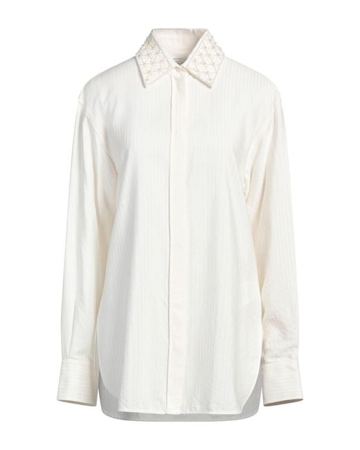 Golden Goose Deluxe Brand White Shirt Silk, Viscose
