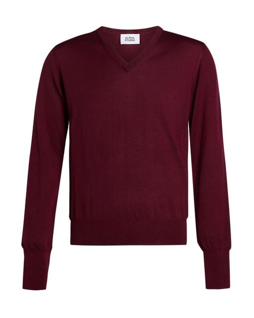 Alpha Studio Pullover in Red für Herren