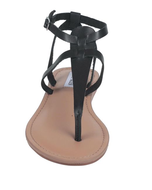 steve madden black strap sandals