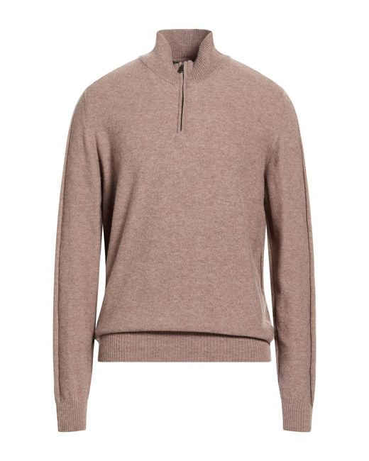 Alpha Studio Brown Turtleneck for men