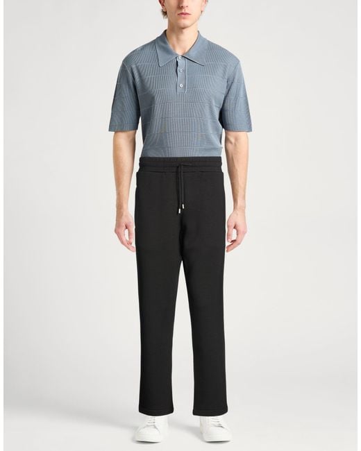 Lardini Black Pants Viscose, Elastane for men