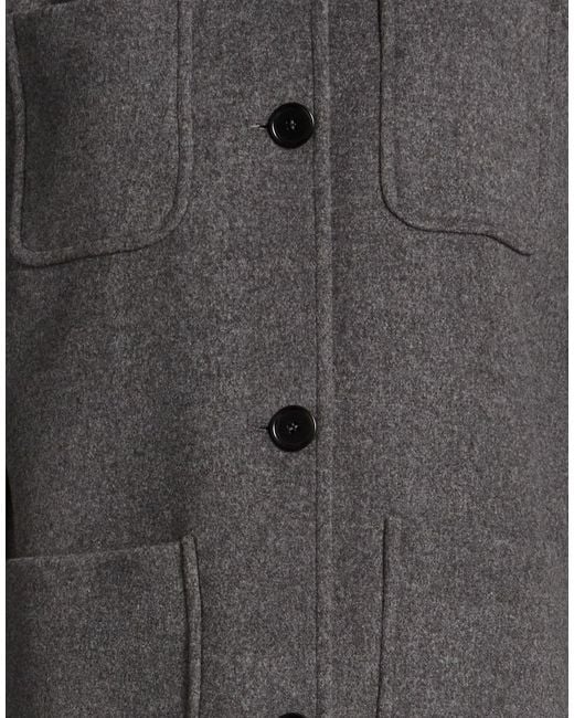 MSGM Black Coat Wool, Polyamide