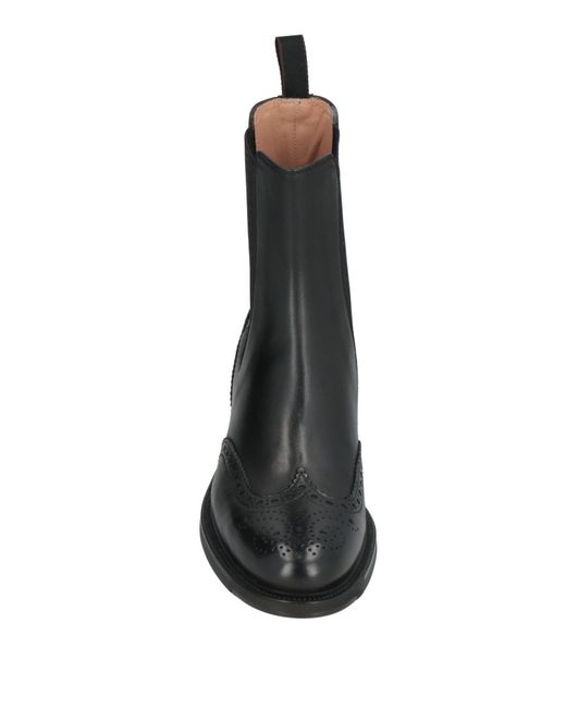 Santoni Black Ankle Boots Soft Leather, Elastic Fibres