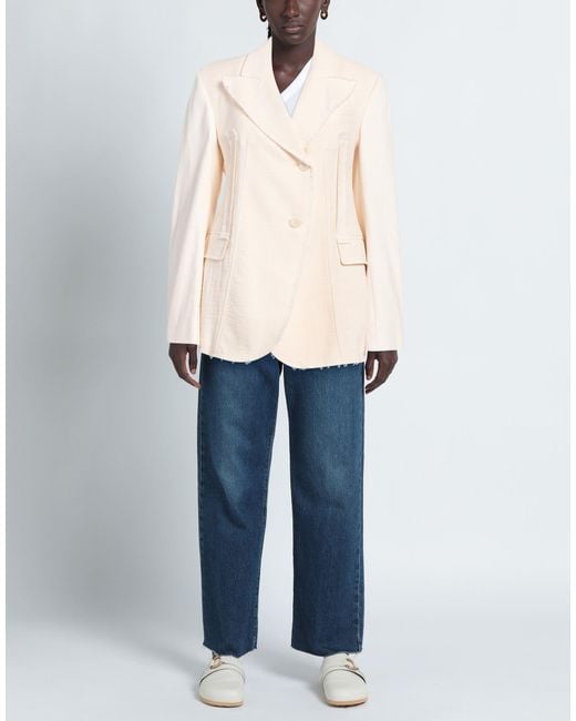 Sportmax Natural Blazer Cotton, Elastane