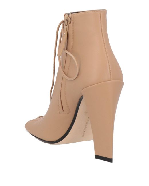 Victoria Beckham Natural Ankle Boots