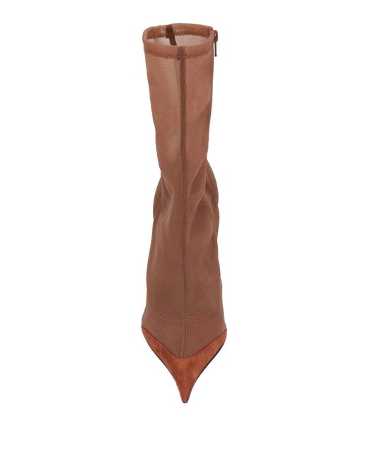 Mugler Brown Ankle Boots