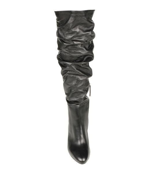 Vicenza Black Boot Leather