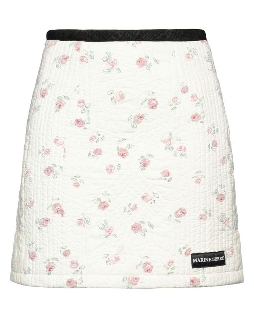 MARINE SERRE Natural Mini Skirt