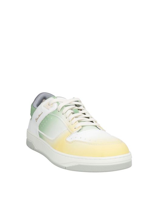 Santoni Yellow Sneakers for men
