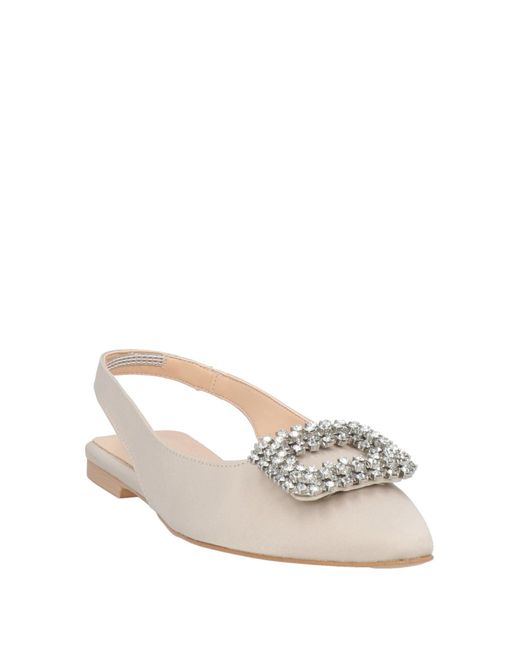Nila & Nila Natural Ballet Flats Textile Fibers