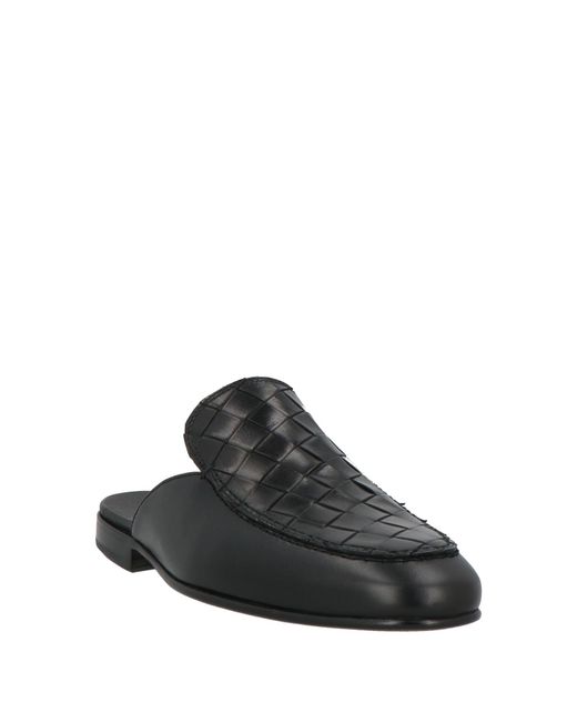 MICH SIMON Black Mules & Clogs Calfskin for men