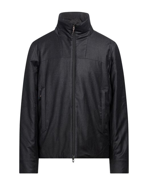 Sease Black Jacket Virgin Wool, Silk for men