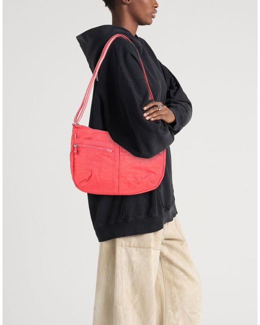 Kipling Pink Shoulder Bag Polyamide