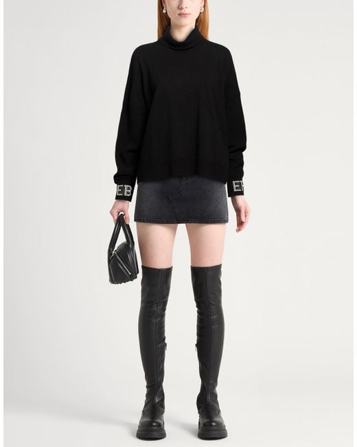 Iceberg Black Turtleneck Virgin Wool