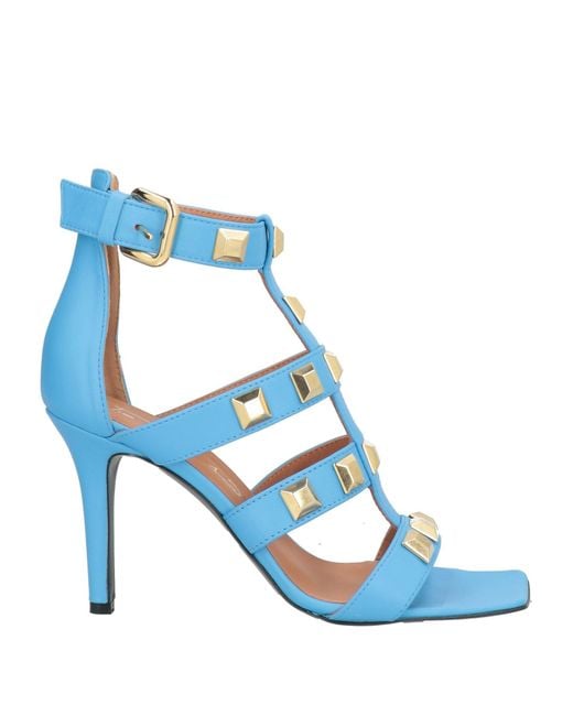 Via Roma 15 Blue Sandals