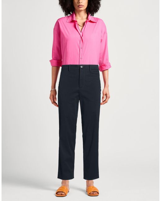 Woolrich Blue Midnight Pants Cotton, Elastane