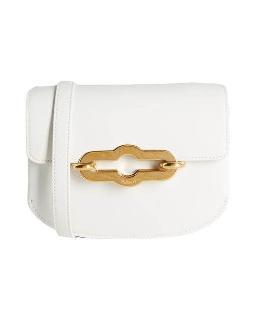 Mulberry White Cross-Body Bag Cow Leather